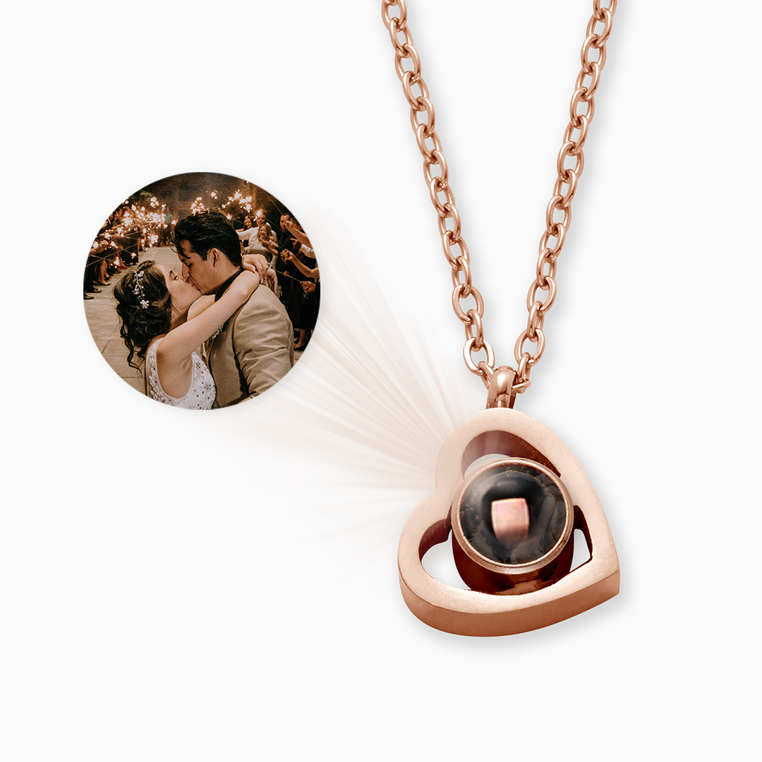 Personalized photo necklace with your own image
