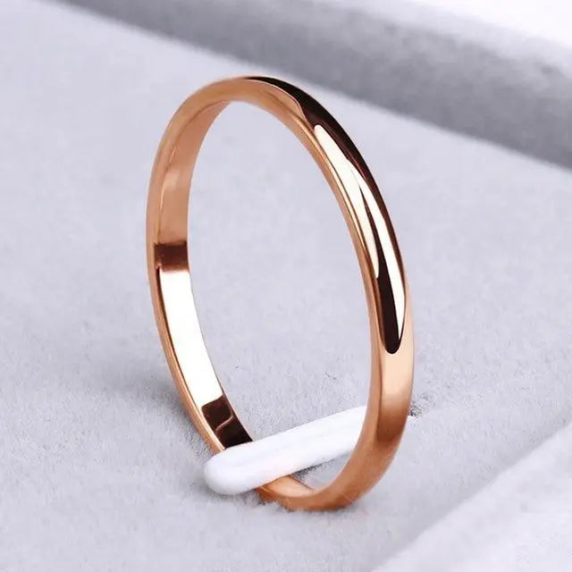 Simple ring made of golden and silver