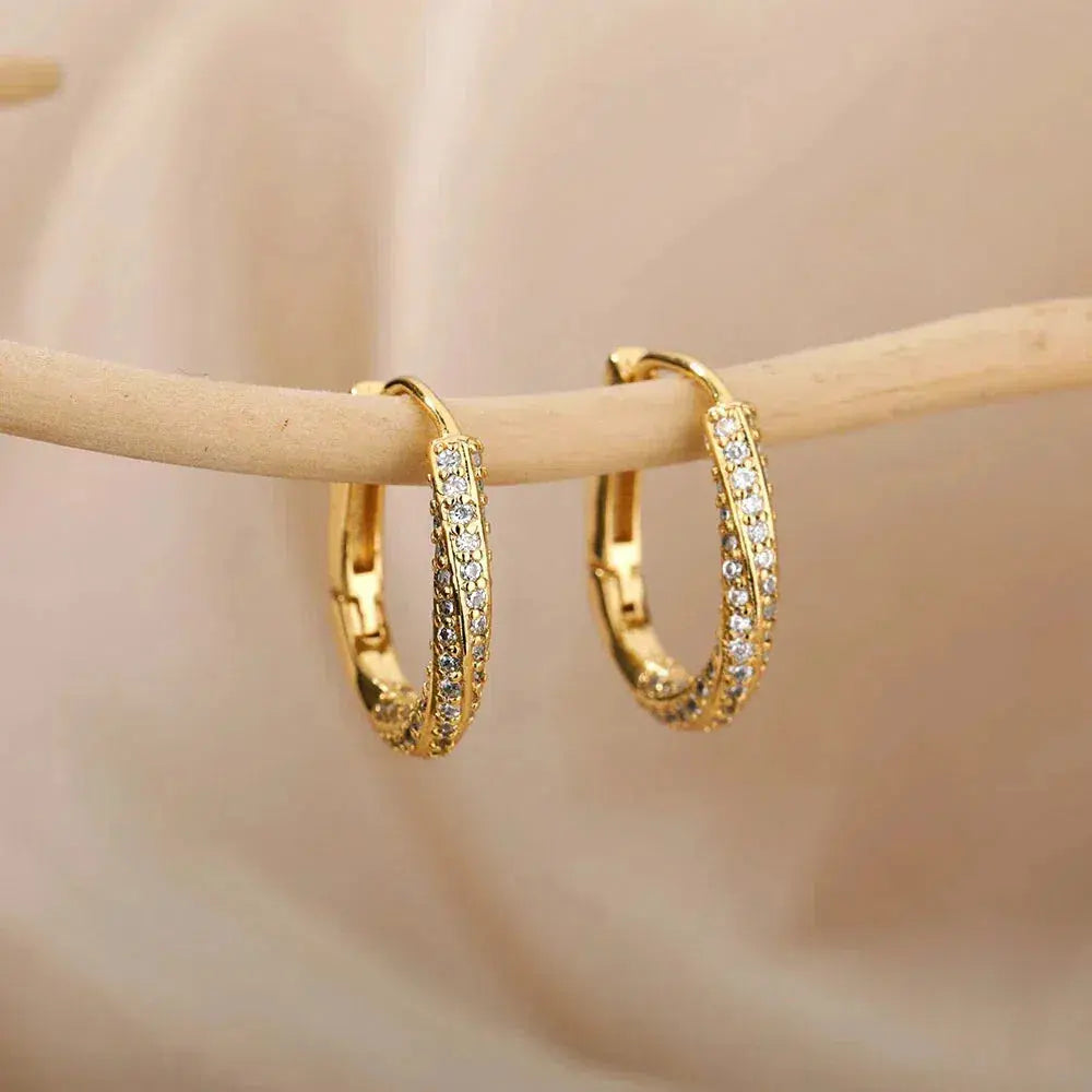 Irregular Minimalist Shiny Golden Earrings