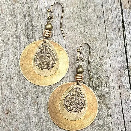Vintage Golden Earrings