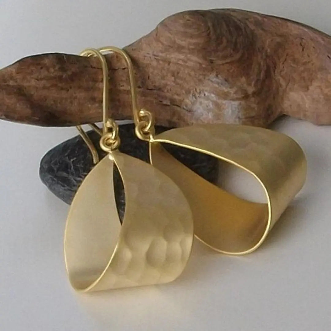 Golden-silver vintage earrings