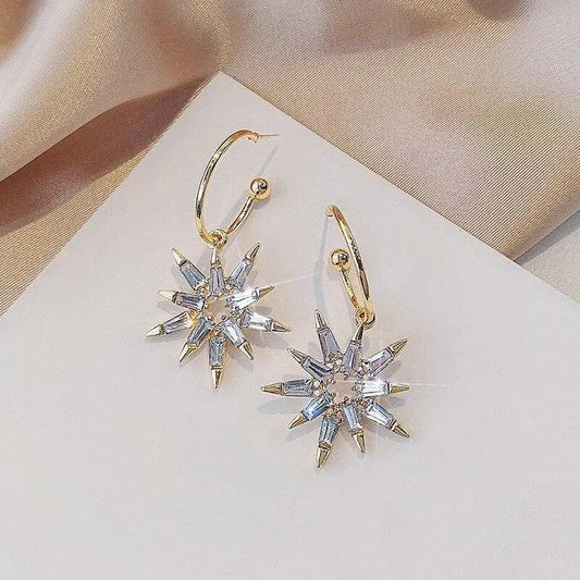 Star Earrings in Golden and Silver