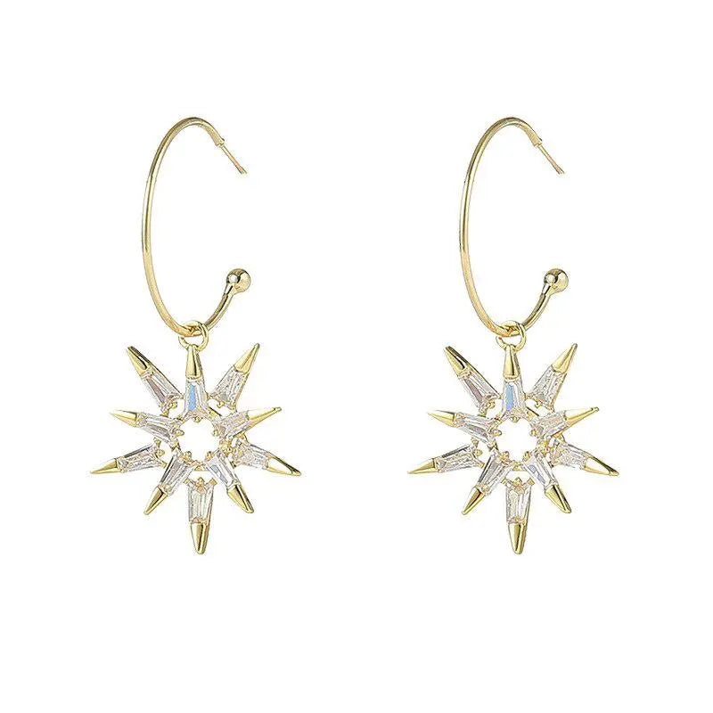 Star Earrings in Golden and Silver