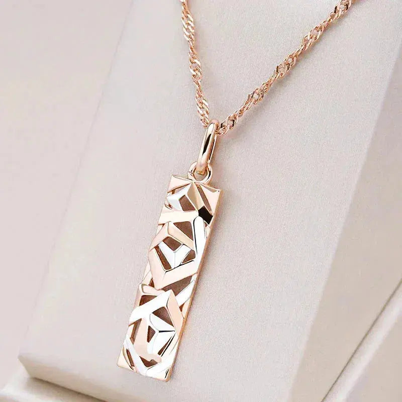 Rectangular Pendant Necklace