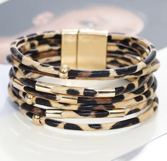 Wide Boho Multilayer Wrap Bracelet